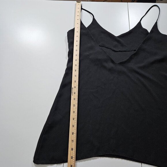 Brandy Melville Cami Top Women OS Black Sheer Spaghetti Straps Flowy Made In USA - Picture 6 of 13